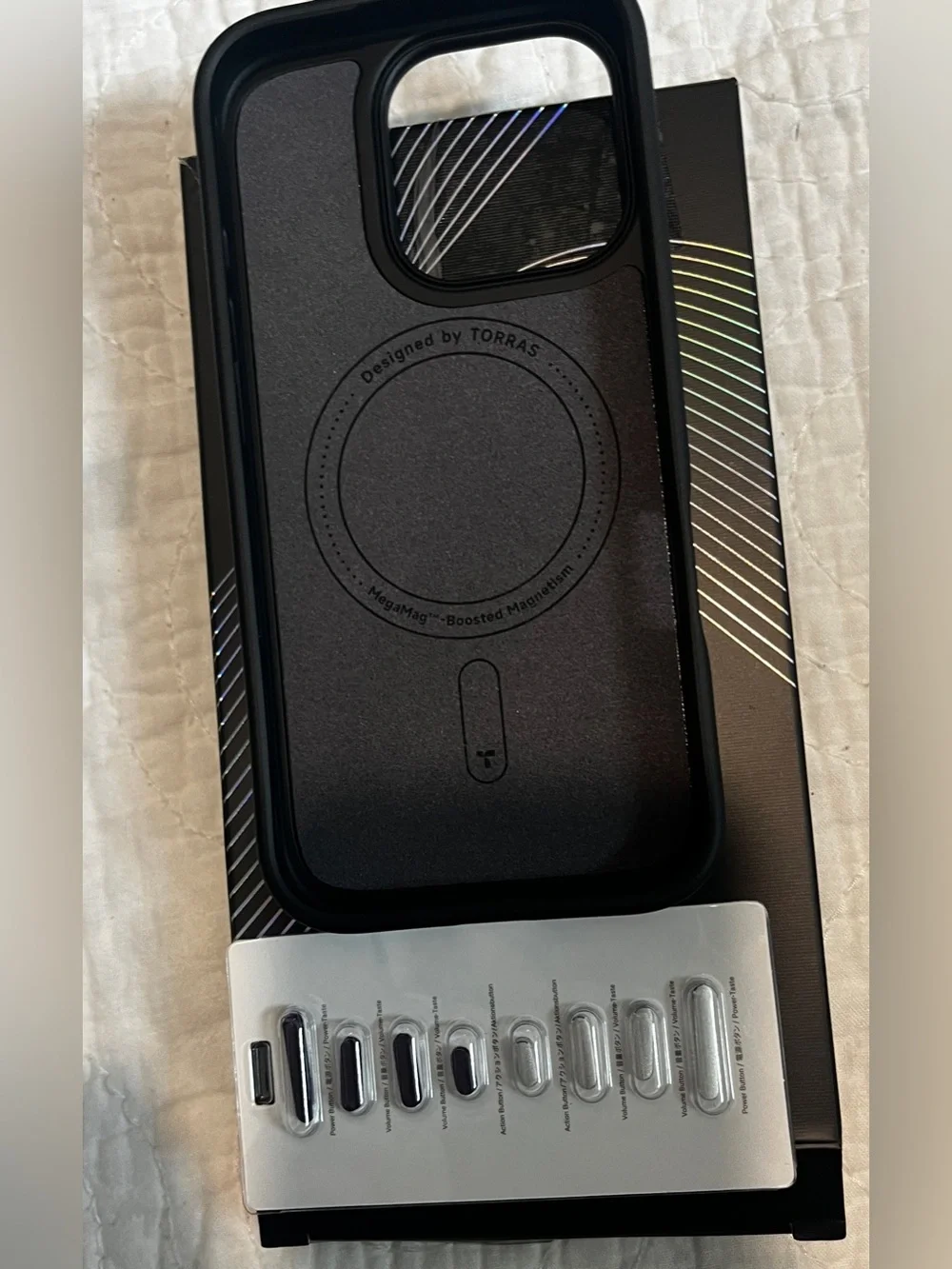 TORRAS Upgraded For IPhone 16 Pro Case Aramid Fiber Back 1006/lb-1